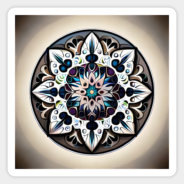 Flower pattern #0001 Magnet by merchonly4you